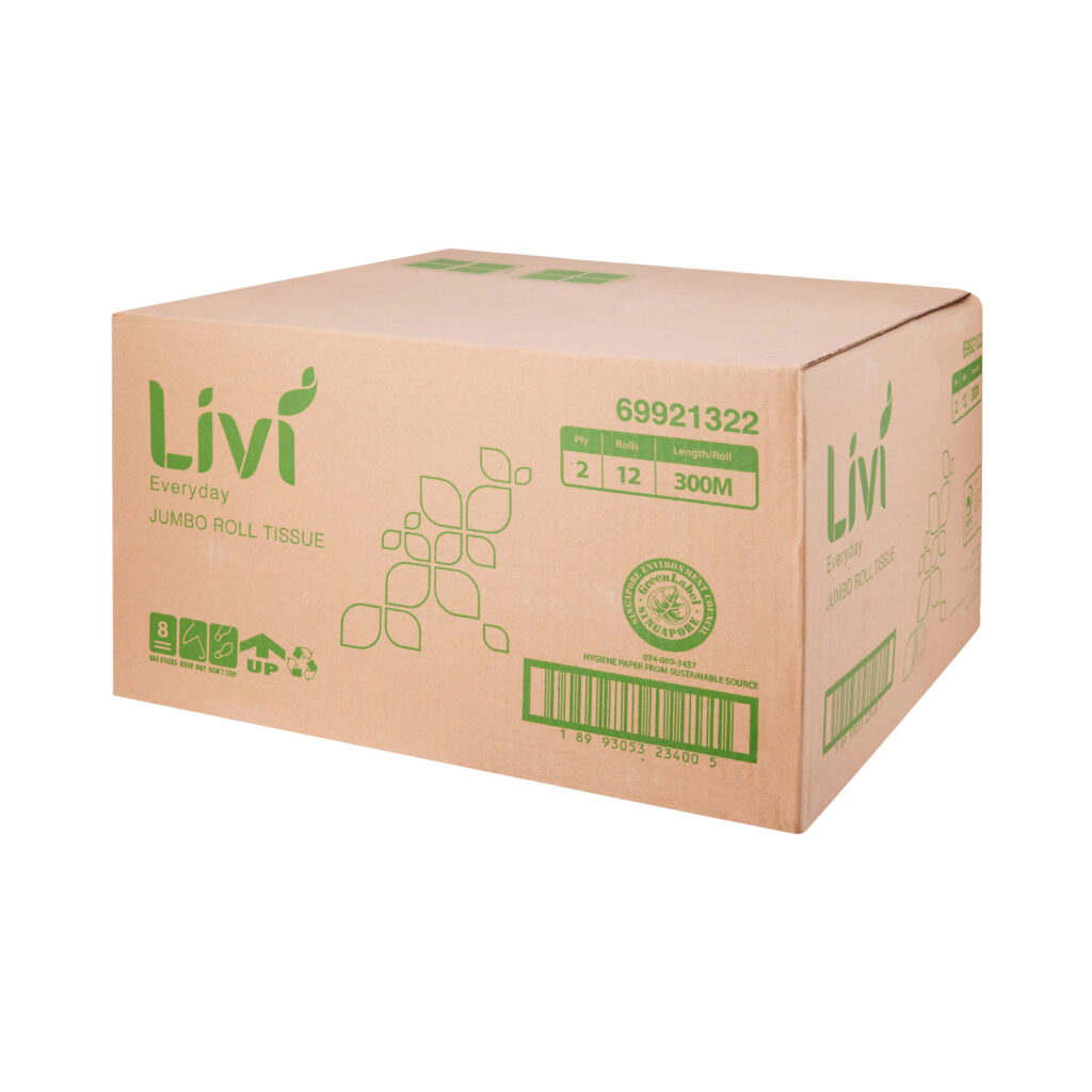 Livi Jumbo Toilet Roll (300M) - 2 Ply