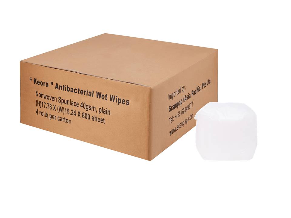 Keora Antibacterial Wet Wipes Roll